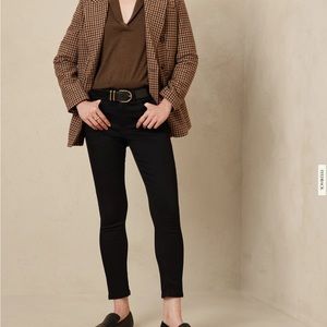 Banana Republic High Rise Raw Hem Jeans